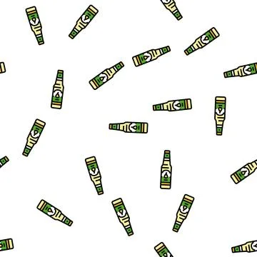 Cider pear vector seamless pattern Stock Illustration