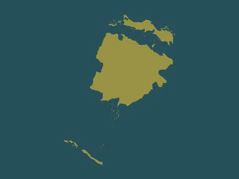 Ciego de Avila, Cuba. Solid color shape Stock Illustration