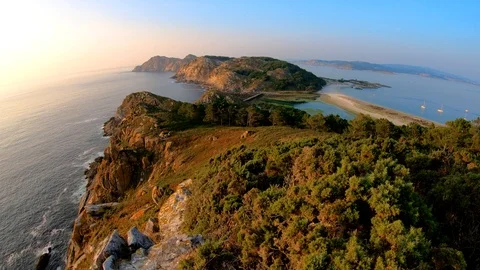 CIES ISLANDS GREAT VIEW Stock Footage 94230320