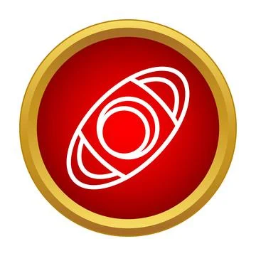 Cigar cutter outlining icon in red circle button Stock Illustration