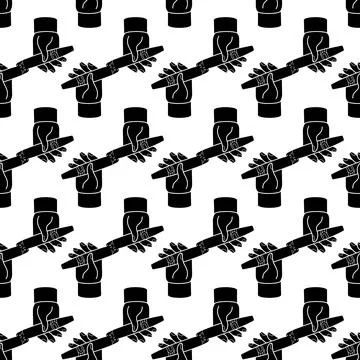 Cigar in hand pattern seamless vector Stock Illustration