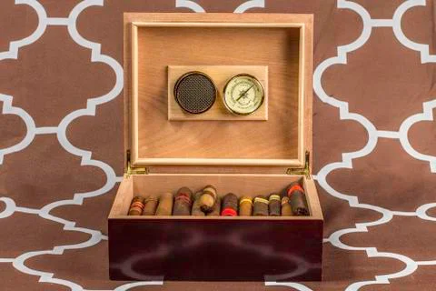 Cigar humidor Stock Photos