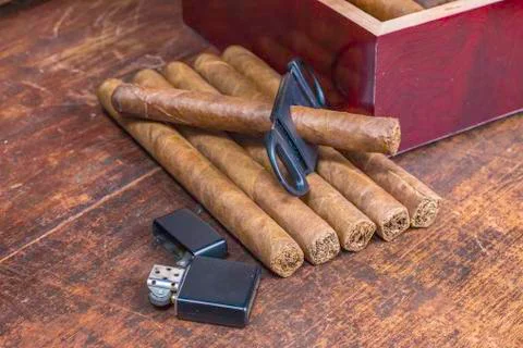 Cigar layout 2 Stock Photos