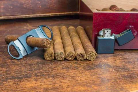 Cigar layout 3 Stock Photos