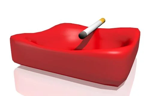 Cigar lighter and ashtray Stock Illustration