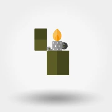 Cigar Lighter. Icon Stock Illustration