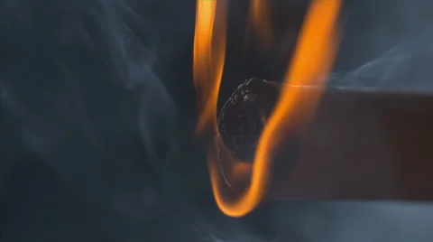 Cigar Lighting and Smoking Macro Slow Motion Stock Footage 63616677