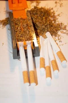 Cigar making machine Stock Photos