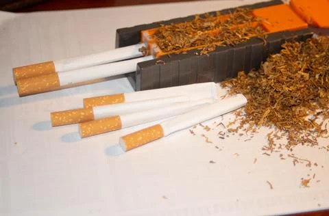 Cigar making machine Stock Photos