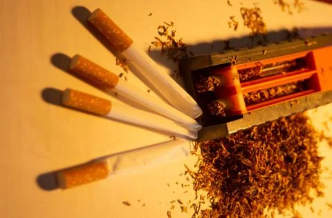 Cigar making machine Stock Photos