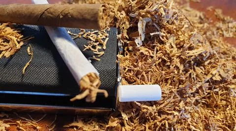 Cigar making machine Stock Photos