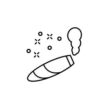Cigar, nicotine icon. Element of quit smoking icon Stock Illustration