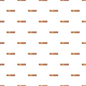 Cigar pattern creating a background of tobacco products Stock Illustration