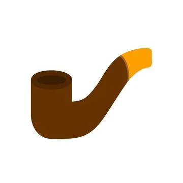 Cigar Pipe 스톡 일러스트
