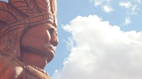 Cigar Store Indian Time lapse Stock Footage 30368970