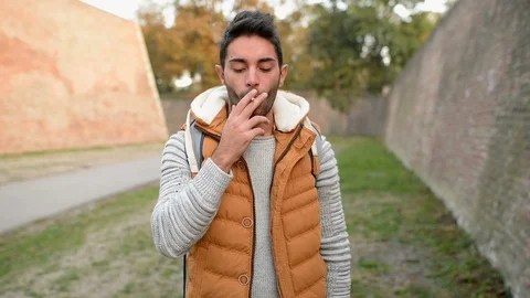 Cigarette addiction Stock Footage 88951465