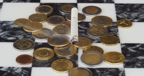 Cigarette and money Stock-Footage 120519790