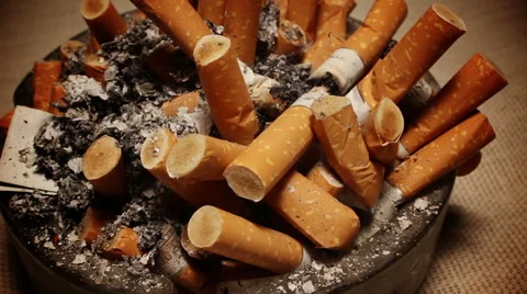 Cigarette ash Stock Footage 46328391