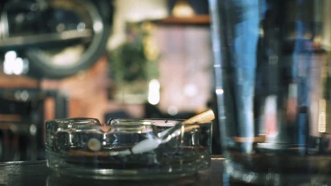 Cigarette in ashtray Stock-Footage 103513653