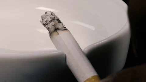 Cigarette Ashtray Stock-Footage 127285030