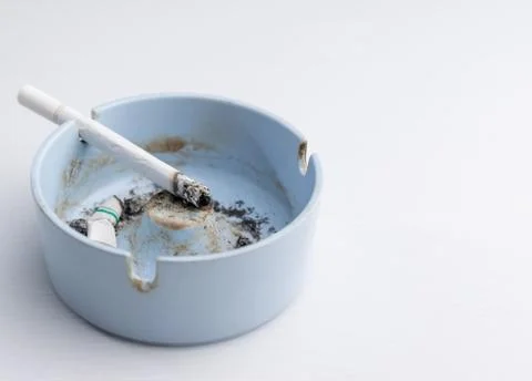 Cigarette in ashtray Stock Photos