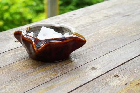 Cigarette with an ashtray Stock Photos