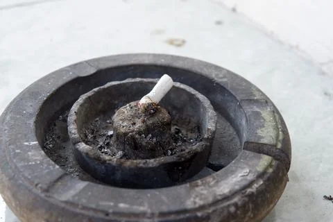 Cigarette ashtray Stock Photos
