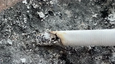 Cigarette in ashtray.smoking Stock Footage 144179999