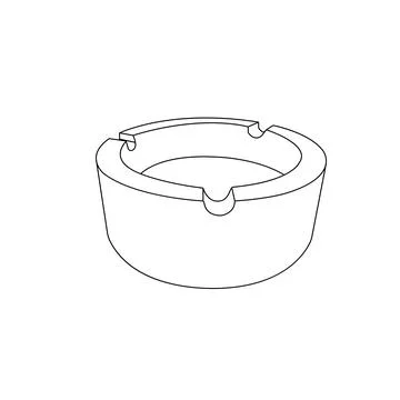 Cigarette Asthray icon Illustrazione stock