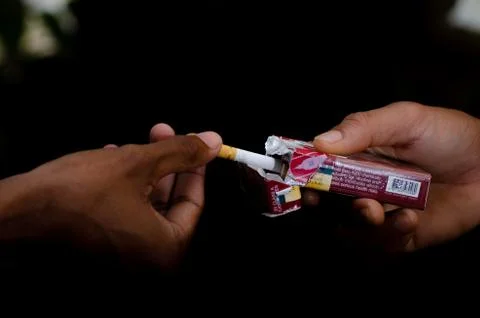 Cigarette is a big no Stock Photos