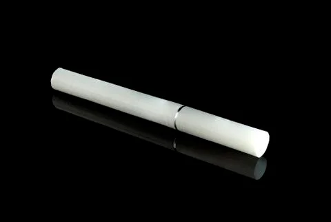 Cigarette on black background Foto stock