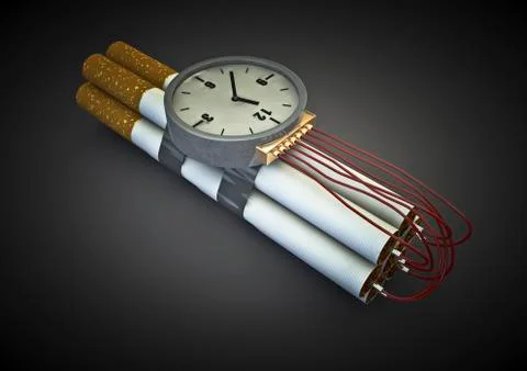 Cigarette bomb 스톡 일러스트