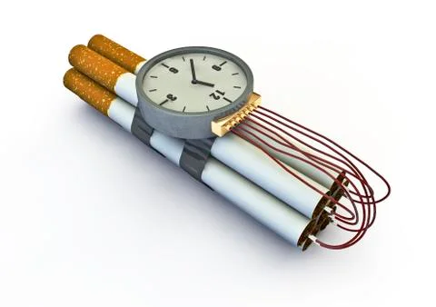 Cigarette bomb Illustrazione stock