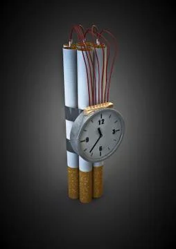 Cigarette bomb Illustrazione stock