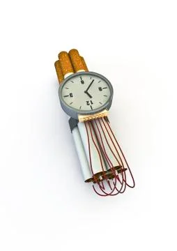 Cigarette bomb Stock Illustration