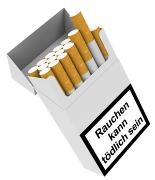 Cigarette box Stock Illustration