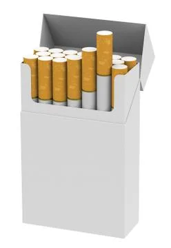 Cigarette box Stock Illustration