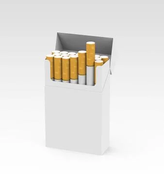 Cigarette box Stock Illustration