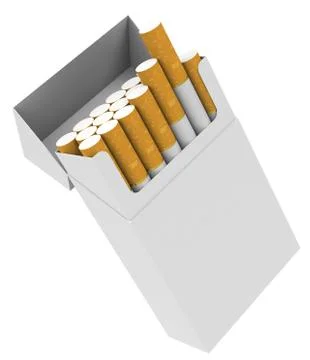 Cigarette box Illustrazione stock
