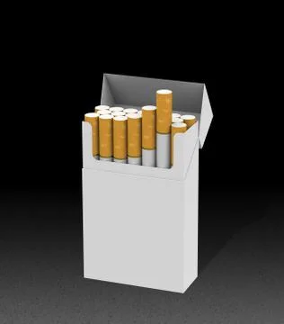 Cigarette box Stock Illustration