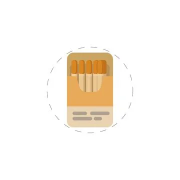 Cigarette box vector flat icon Stock Illustration