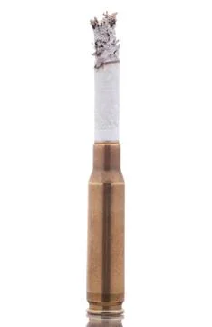 Cigarette burned Stock Photos