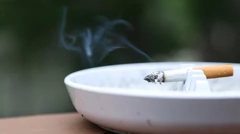 Cigarette burning 2 Stock Footage 52102303