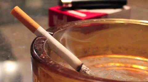 Cigarette burning Video stock 22681980