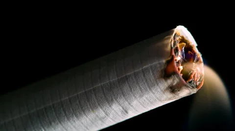Cigarette burning Stock Footage 37343114