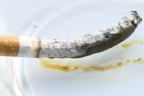 Cigarette burning Stock Photos