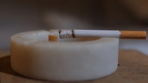 Cigarette Burning Time-lapse Video stock 100032437