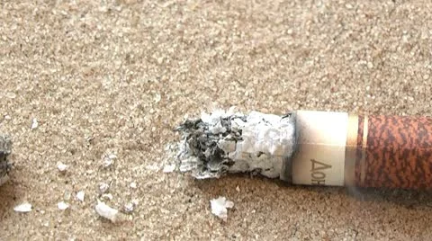 Cigarette Butt, Video stock 10743692