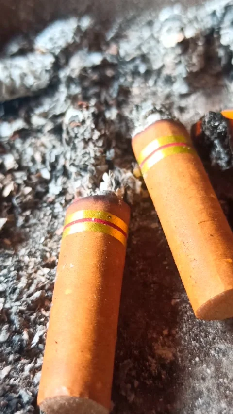 Cigarette butt Video stock 251411432