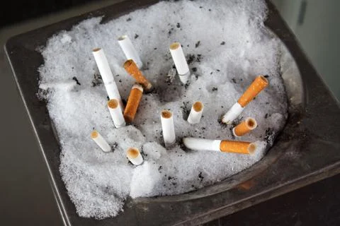 Cigarette butt Stock Photos